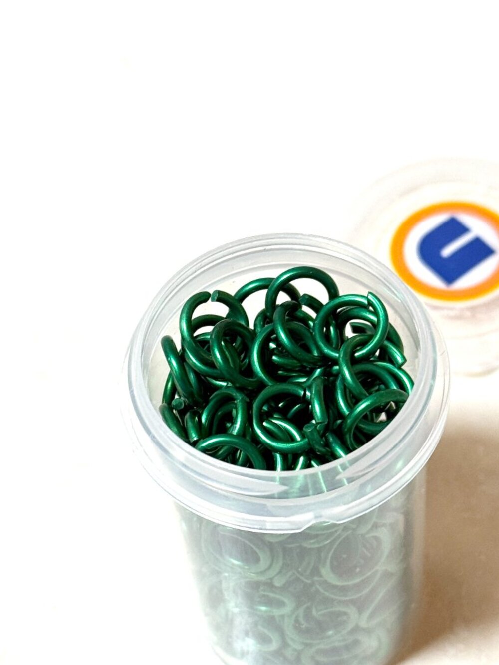 3/$10, Large Metallic Green Jump Rings - Picture 2 of 7